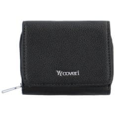 Coveri WORLD Malá dámská koženková peněženka Rossalinn, černá