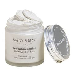 MÁRY & MAY Rozjasňující pleťová maska Lemon Niacinamide Glow Wash off Pack 125 g
