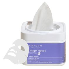 MÁRY & MAY Zpevňující pleťová maska Collagen Peptide (Vital Mask) 30 ks