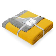 AmeliaHome Deka Franse šedá/žlutá, velikost 150x200