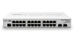 Mikrotik Cloud Router Switch CRS326-24G-2S+IN 800MHz CPU, 512MB, 24x GLAN, 2x SFP+ cage, ROS L5, PSU