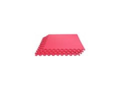 Merco Colored Puzzle fitness podložka červená balení 4 ks