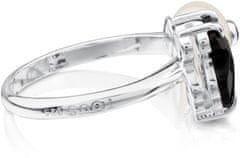Tous Otevřený stříbrný prsten s medvídkem a pravou perlou 513635510