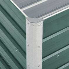 Vidaxl Vyvýšený záhon pozinkovaná ocel 240 x 40 x 45 cm zelený