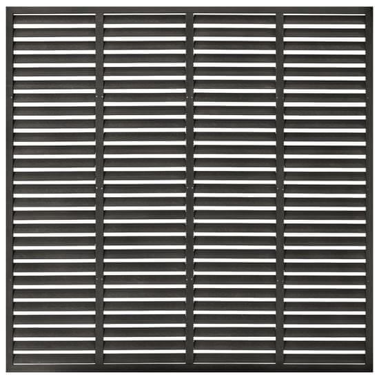 Vidaxl Lamelový plot WPC 180 x 180 cm tmavě šedý