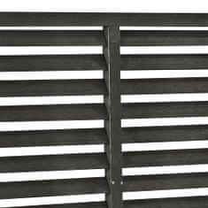 Vidaxl Lamelový plot WPC 180 x 180 cm tmavě šedý