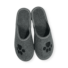 NOWO Pánské pantofle z ekologické plsti šedé pawpaw r. 43