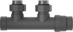 Mexen Dvouúhlový radiátorový ventil d50, antracit (W907-000-66)