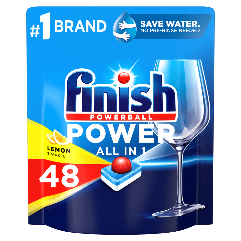 Finish Power All in 1 tablety do myčky nádobí Lemon Sparkle 48 ks