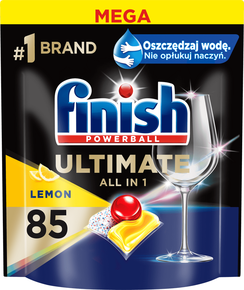 Levně Finish Ultimate All in 1 kapsle do myčky nádobí Lemon Sparkle 85 ks