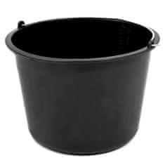 botle Stavební kbelík kbelík na maltu kbelík na maltu 16 L staveništní kbelík na omítku 34 cm kbelík na cement černý kbelík kbelík na vodu