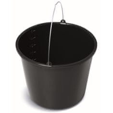 botle Stavební kbelík kbelík na maltu kbelík na maltu 16 L staveništní kbelík na omítku 34 cm kbelík na cement černý kbelík kbelík na vodu