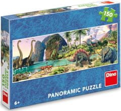 Dino Panoramatické puzzle Dinosauři u jezera 150 dílků