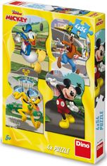 Dino Puzzle Mickey a přátelé ve městě 4x54 dílků