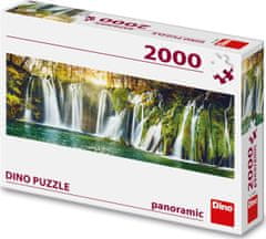 Dino Panoramatické puzzle Plitvické vodopády 2000 dílků