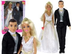 shumee Anlily Doll Set Svatební svatební šaty pro nevěstu a ženicha