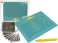 shumee Magnetická tabule s kuličkami, zelený magnetický tablet