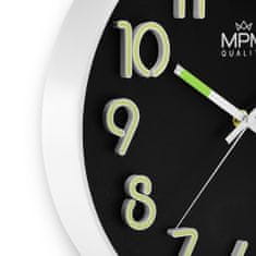 MPM QUALITY Designové plastové hodiny MPM Tammy, černá