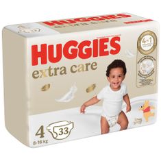 Huggies HUGGIES Pleny jednorázové Extra Care 4 (8-14 kg) 33 ks