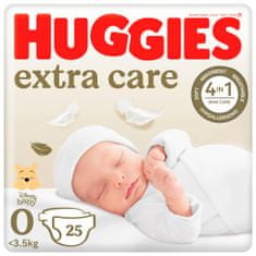 HUGGIES Pleny jednorázové Extra Care 0 (do 4 kg) 25 ks