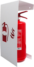 Červinka Nástěnný kryt pro hasicí přístroj Huracan bílý s červeným