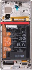 Honor 70 LCD Display + Dotyková Deska + Přední Kryt Silver (Service Pack)