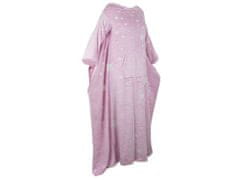 Verk 24307 Fleecová deka s rukávy hvězdy svítící růžová