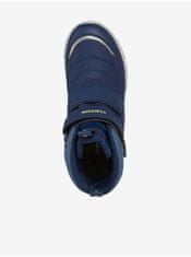 Geox Tmavě modré klučičí zimní kotníkové boty Geox Flexyper 28