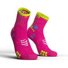 Compressport Pro Racing Socks v3.0 Run High Fluo Pink T4