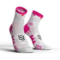 Compressport Pro Racing Socks v3.0 Run High White/Pink T3
