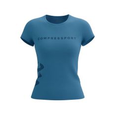 Compressport Logo SS Tshirt W Pacific Coast/Estate Blue S