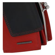 Bellugio Praktická dámská peněženka Bellugio Clara, červeno-černá