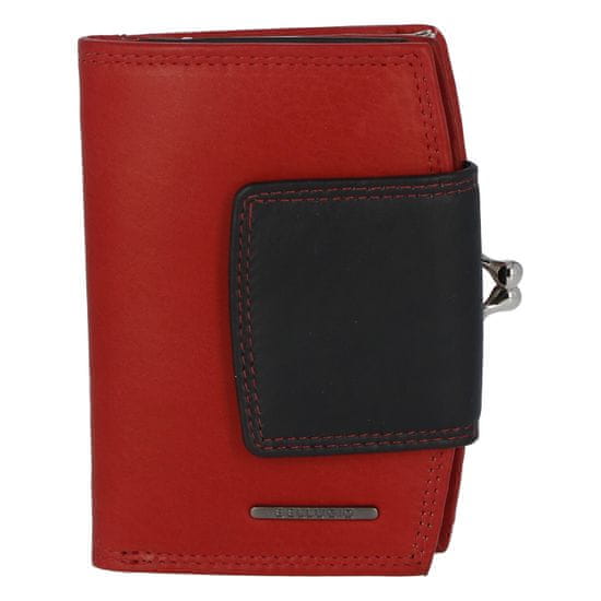 Bellugio Praktická dámská peněženka Bellugio Clara, červeno-černá