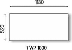 Hybridní kovový infrazářič TWP 1000W Premium bílý 