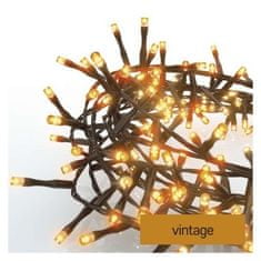 Emos LED vánoční řetěz Hedge s časovačem 12 m vintage