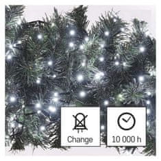 Emos LED vánoční řetěz Hedge s časovačem 8 m studená bílá