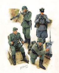 Zvezda figurky německá posádka obrněného transportéru, 2. světová válka, Model Kit 3585, 1/35