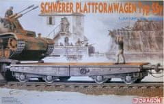 Dragon Schwerer plattformwagen typ SSY, Model Kit vagón 6069, 1/35