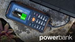 Evolveo StrongPhone Z6, vodotěsný odolný Dual SIM telefon, černo-oranžová