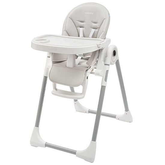 NEW BABY Jídelní židlička Iris warm grey