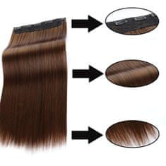 Trendy Vlasy Clip in vlasy - 60 cm dlouhý pás vlasů - odstín 613