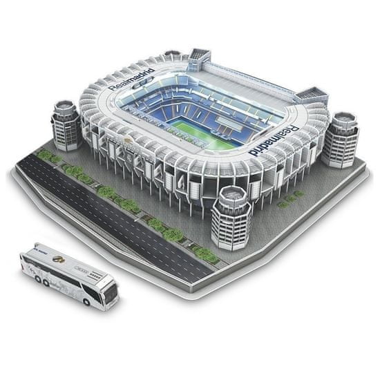 Nanostad Fotbalový stadion Real Madrid - Estadio Santiago Bernabéu LED 3D Puzzle, 161 dílků