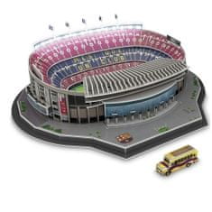 Nanostad Fotbalový stadion FC Barcelona - Camp Nou LED 3D Puzzle, 107 dílků