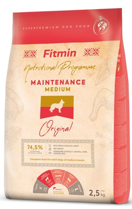 Levně Fitmin Dog medium maintenance - 2,5 kg