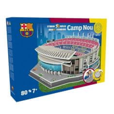 Nanostad Fotbalový stadion FC Barcelona - Camp Nou 3D Puzzle, 80 dílků