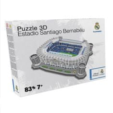 Nanostad Fotbalový stadion Real Madrid - Estadio Santiago Bernabéu 3D Puzzle, 83 dílků