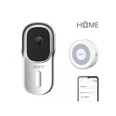 iGET Bezdrátový domovní zvonek HOME Doorbell DS1 + Chime CHS1 - bílý