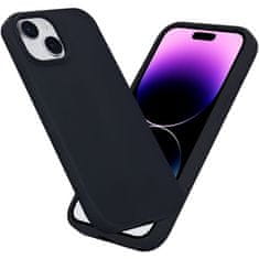 eSTUFF Kryt na mobil INFINITE Rome Magnetic Silicone Case na Apple iPhone 15 - černý