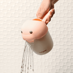 BabyOno Hrnek na mytí hlavičky velryba růžový