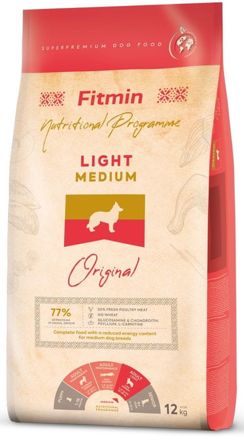 Levně Fitmin Dog medium light - 12 kg